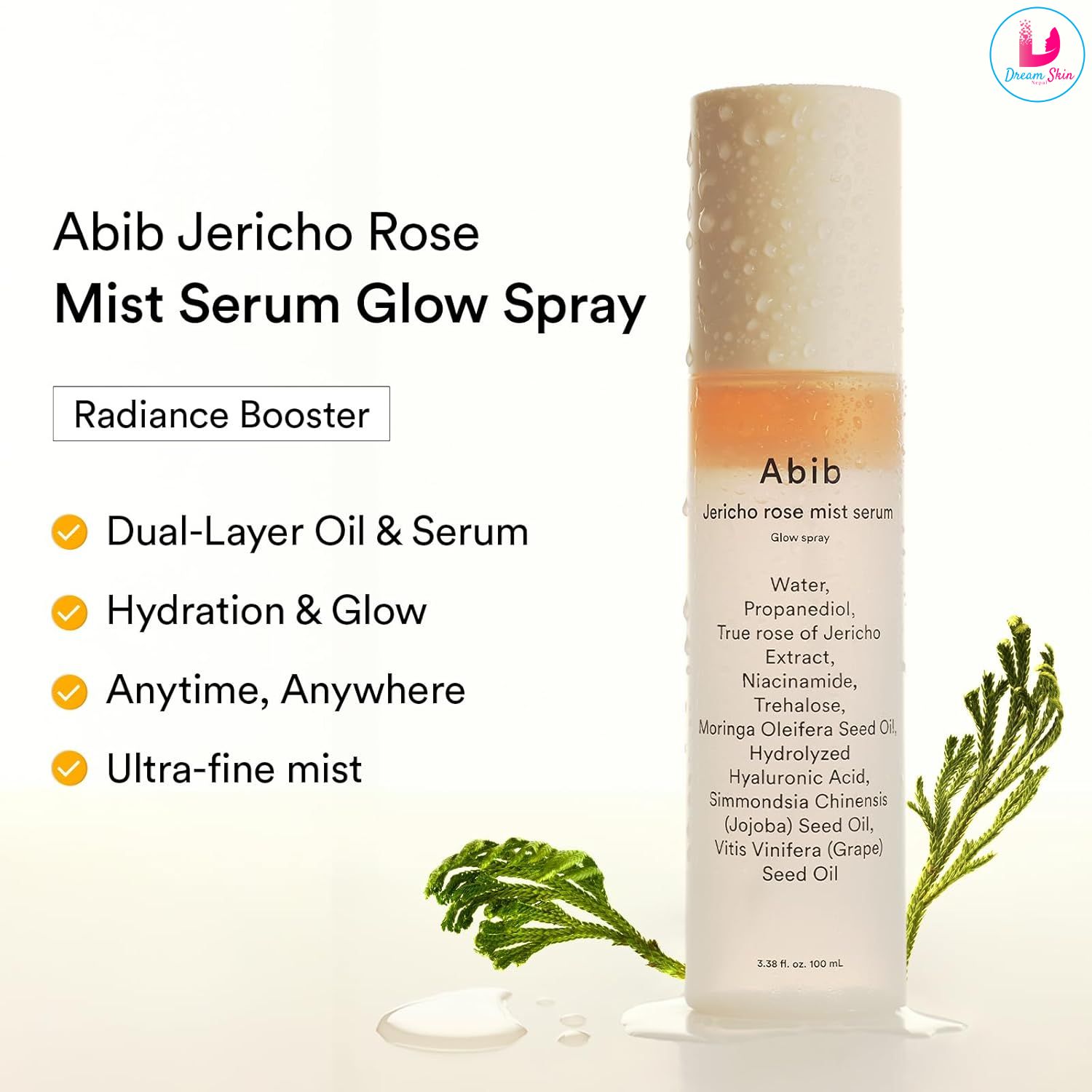 Abib Jericho Rose Mist Serum Glow Spray, 100ml